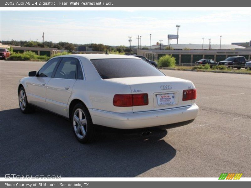 Pearl White Pearlescent / Ecru 2003 Audi A8 L 4.2 quattro