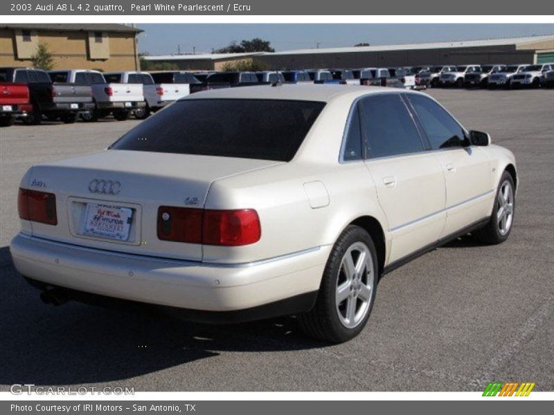 Pearl White Pearlescent / Ecru 2003 Audi A8 L 4.2 quattro