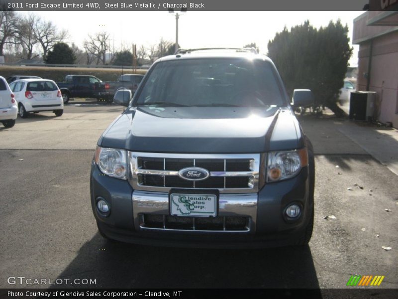 Steel Blue Metallic / Charcoal Black 2011 Ford Escape Limited 4WD
