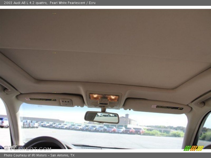 Pearl White Pearlescent / Ecru 2003 Audi A8 L 4.2 quattro