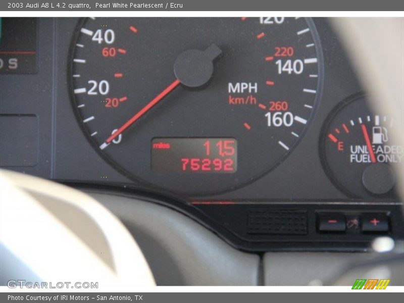 Pearl White Pearlescent / Ecru 2003 Audi A8 L 4.2 quattro