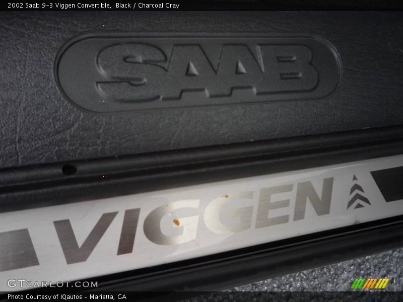 Black / Charcoal Gray 2002 Saab 9-3 Viggen Convertible