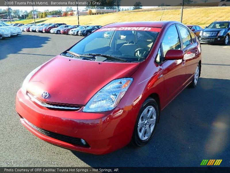 Barcelona Red Metallic / Gray 2008 Toyota Prius Hybrid