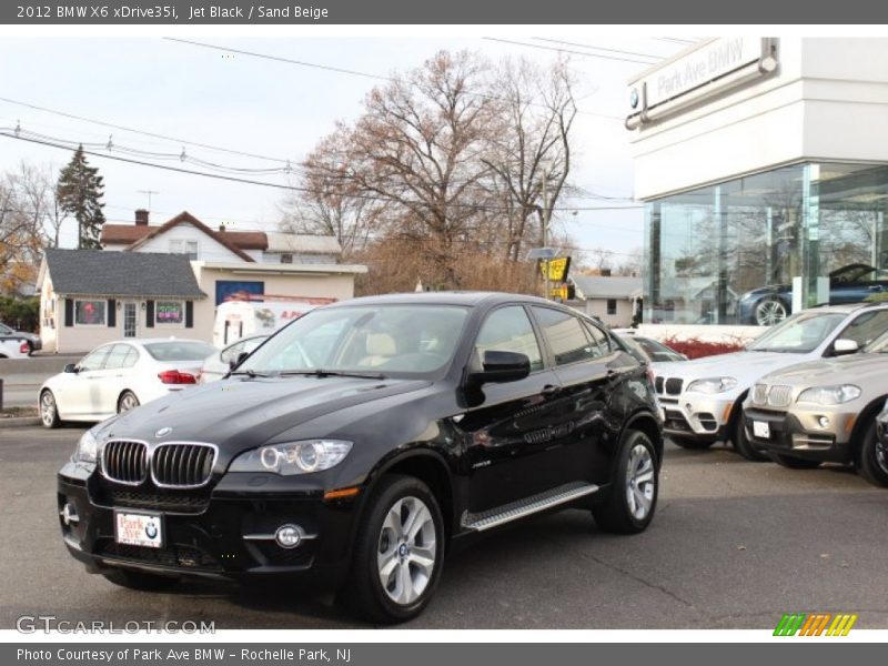 Jet Black / Sand Beige 2012 BMW X6 xDrive35i