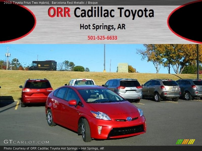 Barcelona Red Metallic / Bisque 2013 Toyota Prius Two Hybrid
