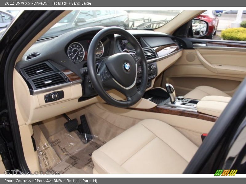 Jet Black / Sand Beige 2012 BMW X6 xDrive35i