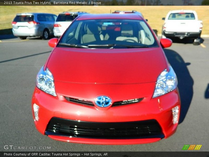 Barcelona Red Metallic / Bisque 2013 Toyota Prius Two Hybrid