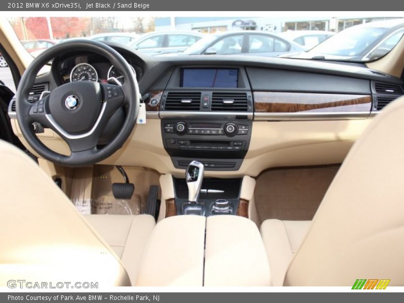 Jet Black / Sand Beige 2012 BMW X6 xDrive35i