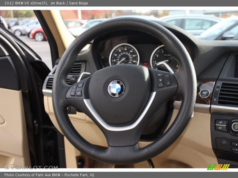 Jet Black / Sand Beige 2012 BMW X6 xDrive35i