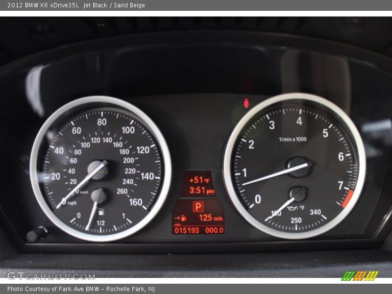 Jet Black / Sand Beige 2012 BMW X6 xDrive35i