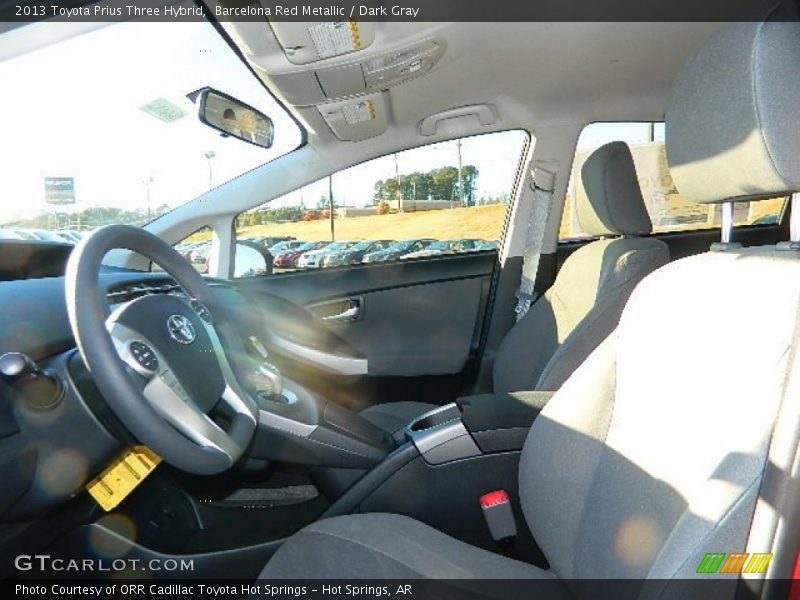 Barcelona Red Metallic / Dark Gray 2013 Toyota Prius Three Hybrid