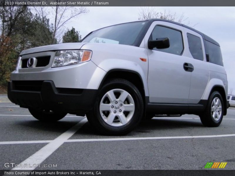 Alabaster Silver Metallic / Titanium 2010 Honda Element EX