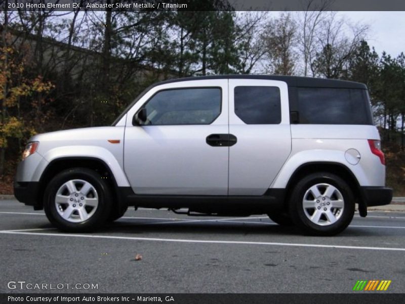 Alabaster Silver Metallic / Titanium 2010 Honda Element EX