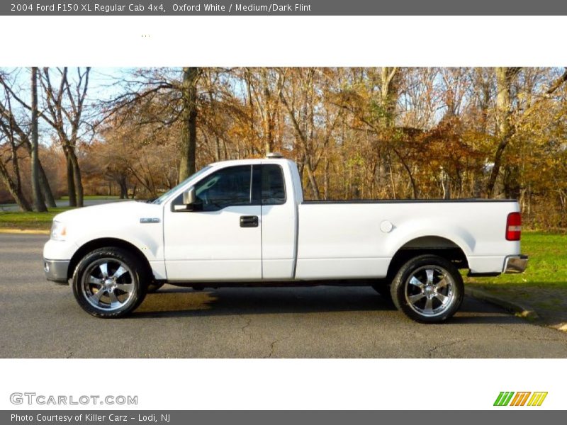 Oxford White / Medium/Dark Flint 2004 Ford F150 XL Regular Cab 4x4