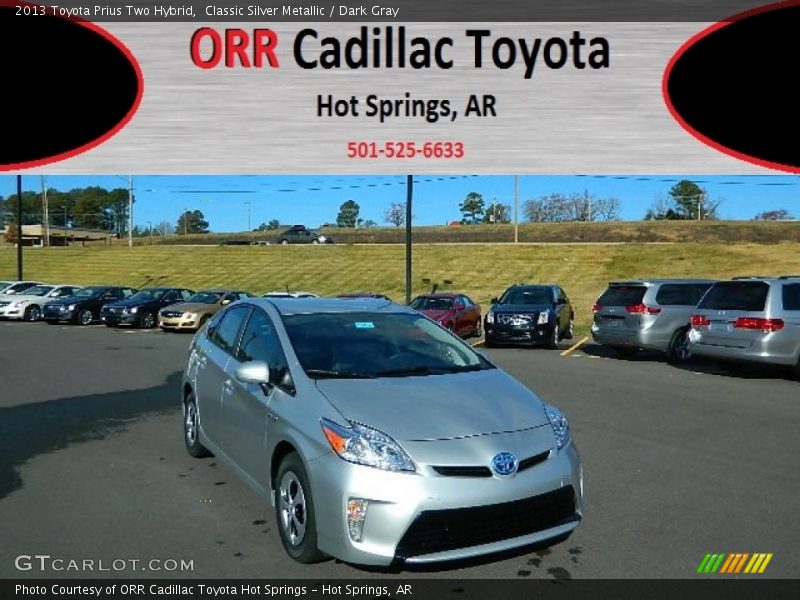 Classic Silver Metallic / Dark Gray 2013 Toyota Prius Two Hybrid