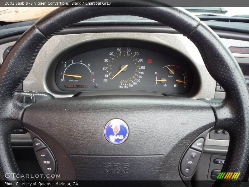 Black / Charcoal Gray 2002 Saab 9-3 Viggen Convertible