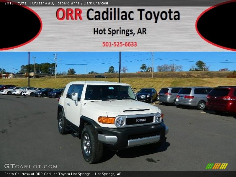 Iceberg White / Dark Charcoal 2013 Toyota FJ Cruiser 4WD
