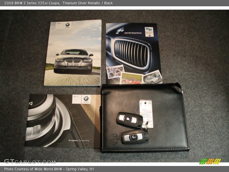Titanium Silver Metallic / Black 2009 BMW 3 Series 335xi Coupe