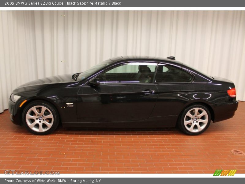 Black Sapphire Metallic / Black 2009 BMW 3 Series 328xi Coupe