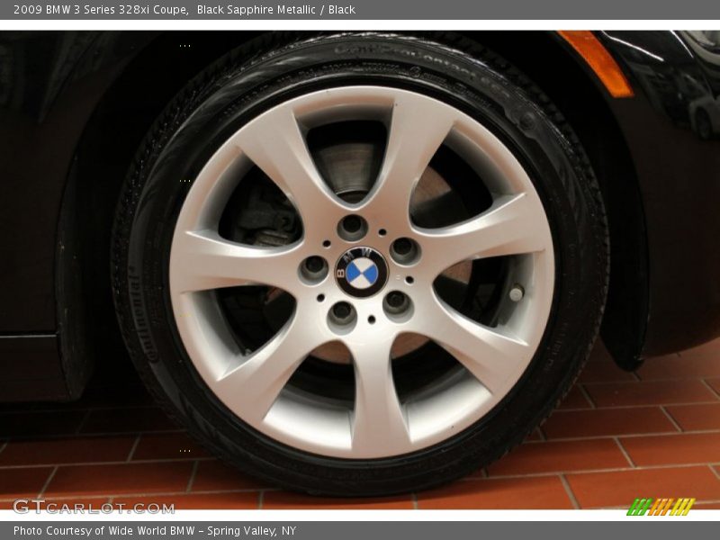 Black Sapphire Metallic / Black 2009 BMW 3 Series 328xi Coupe