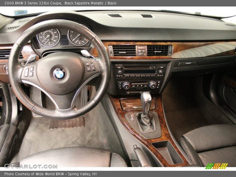 Black Sapphire Metallic / Black 2009 BMW 3 Series 328xi Coupe