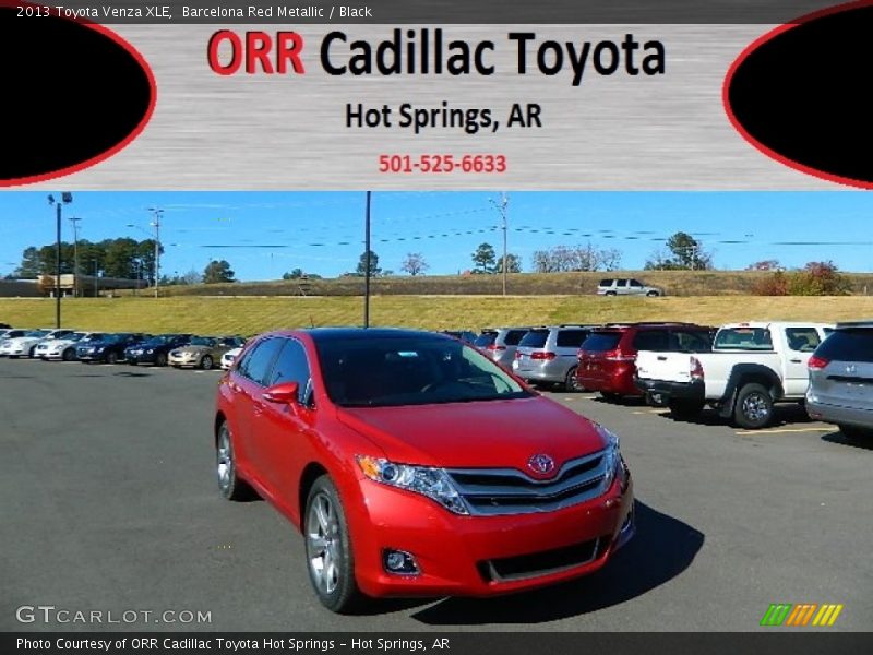 Barcelona Red Metallic / Black 2013 Toyota Venza XLE