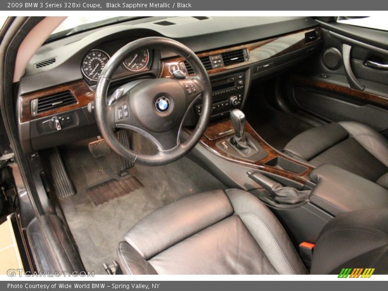 Black Sapphire Metallic / Black 2009 BMW 3 Series 328xi Coupe