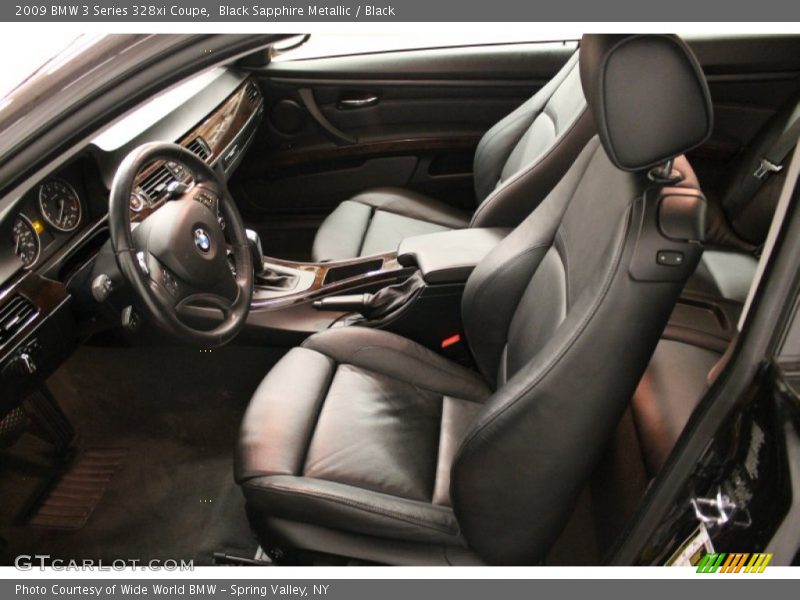 Black Sapphire Metallic / Black 2009 BMW 3 Series 328xi Coupe