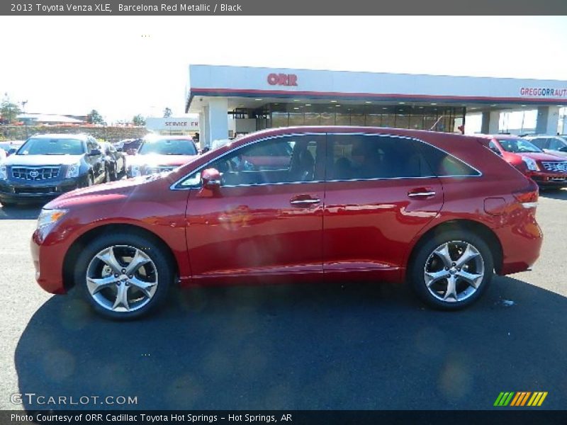 Barcelona Red Metallic / Black 2013 Toyota Venza XLE