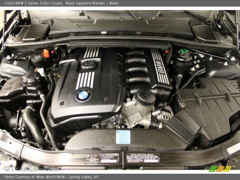 Black Sapphire Metallic / Black 2009 BMW 3 Series 328xi Coupe