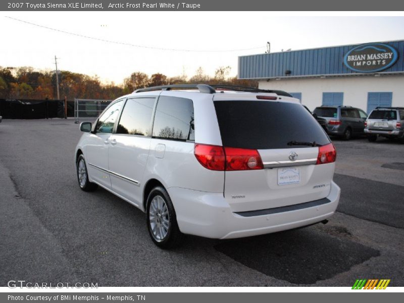 Arctic Frost Pearl White / Taupe 2007 Toyota Sienna XLE Limited