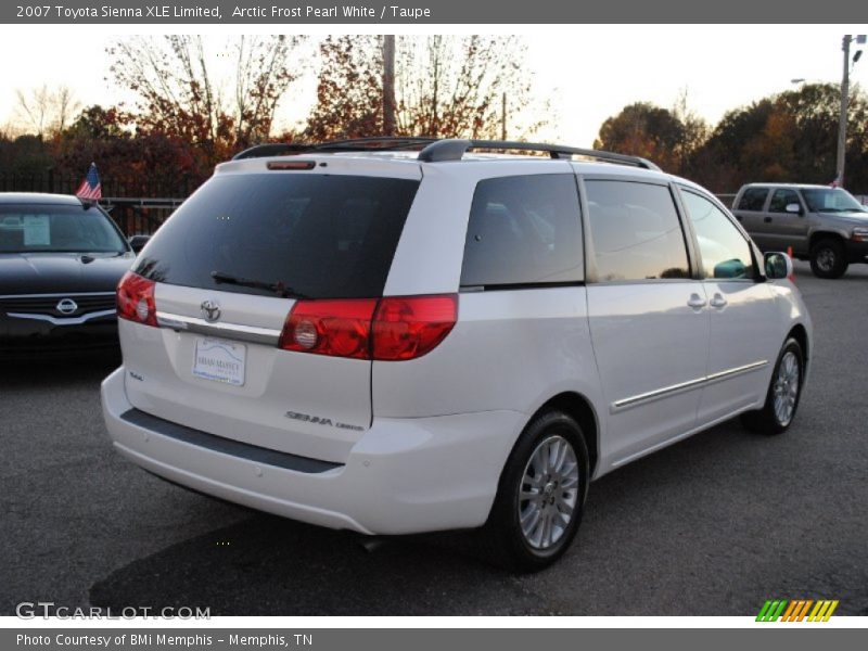 Arctic Frost Pearl White / Taupe 2007 Toyota Sienna XLE Limited