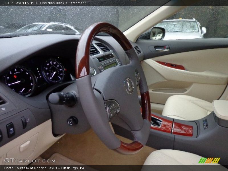 Obsidian Black / Parchment 2012 Lexus ES 350