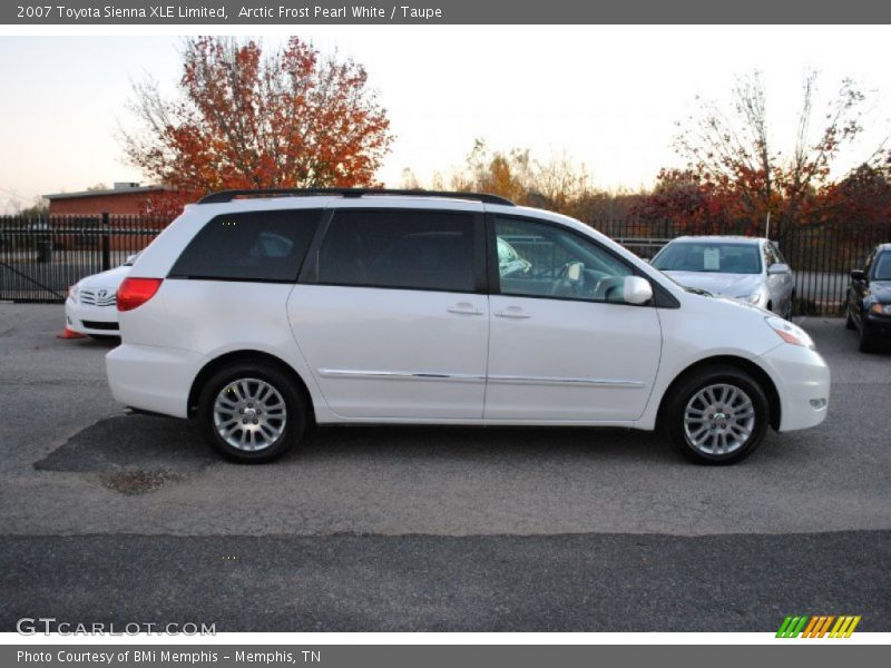 Arctic Frost Pearl White / Taupe 2007 Toyota Sienna XLE Limited