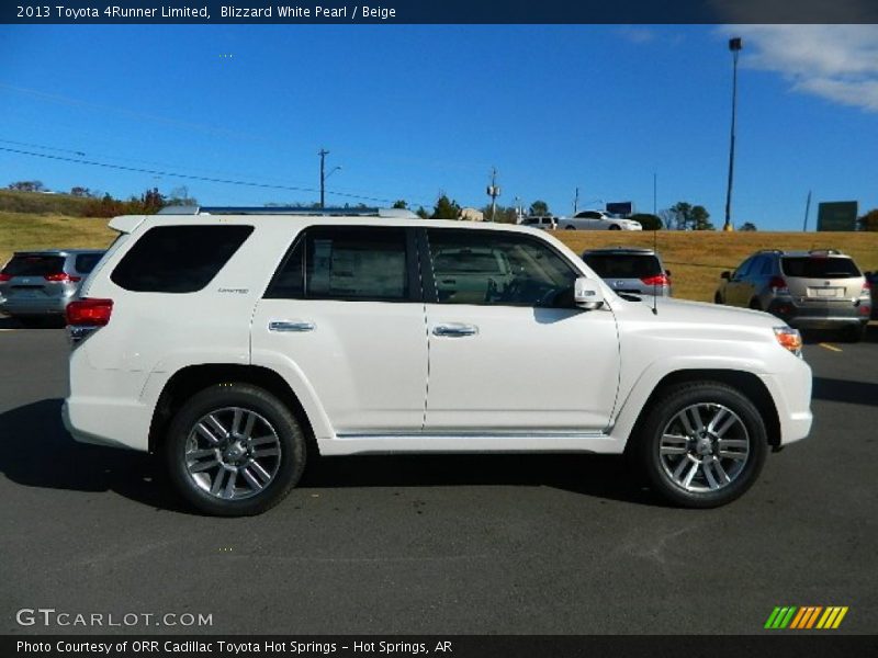 Blizzard White Pearl / Beige 2013 Toyota 4Runner Limited