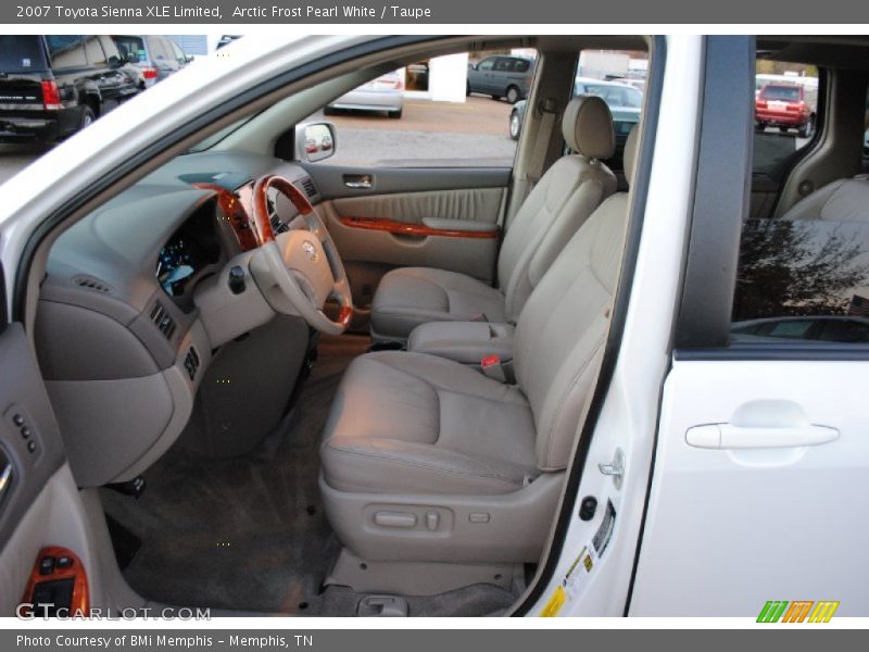 Arctic Frost Pearl White / Taupe 2007 Toyota Sienna XLE Limited