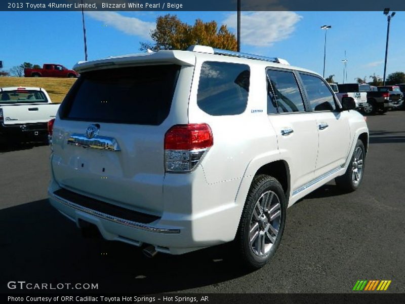 Blizzard White Pearl / Beige 2013 Toyota 4Runner Limited
