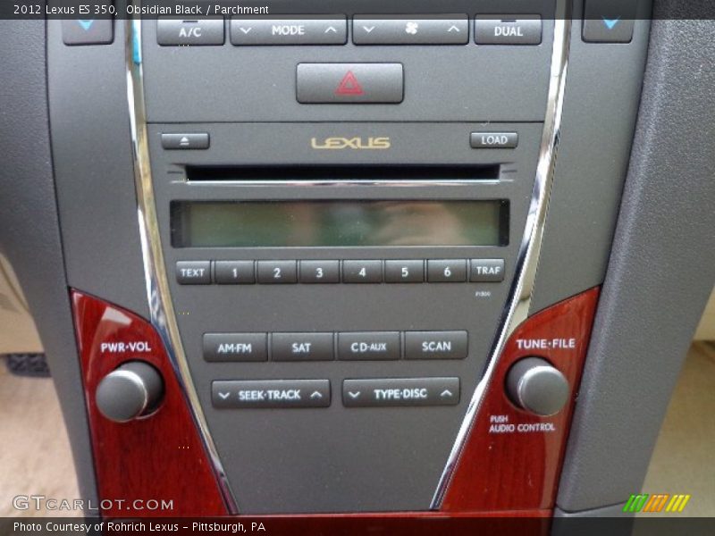 Obsidian Black / Parchment 2012 Lexus ES 350