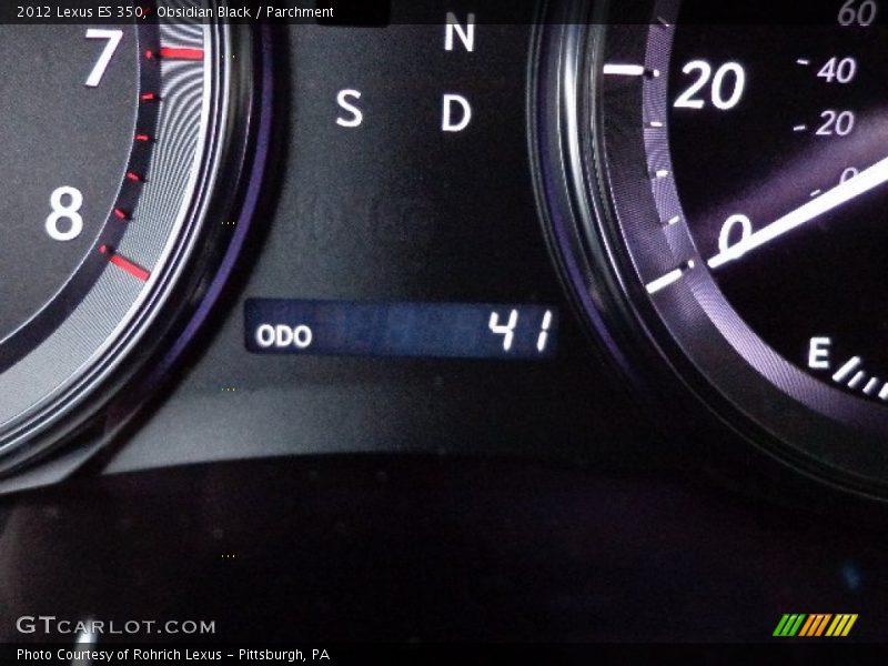 Obsidian Black / Parchment 2012 Lexus ES 350