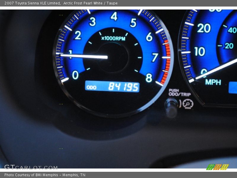 Arctic Frost Pearl White / Taupe 2007 Toyota Sienna XLE Limited