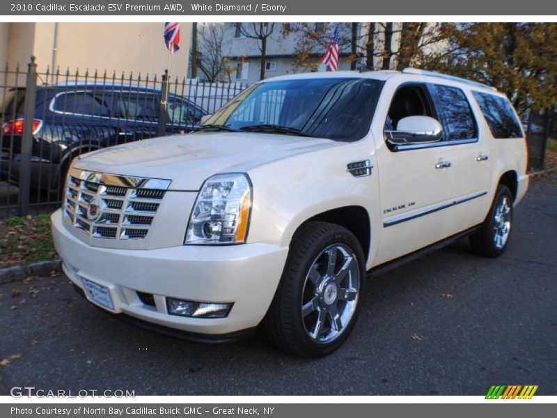 White Diamond / Ebony 2010 Cadillac Escalade ESV Premium AWD