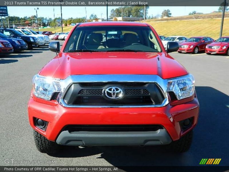 Barcelona Red Metallic / Sand Beige 2013 Toyota Tacoma TSS Prerunner Double Cab
