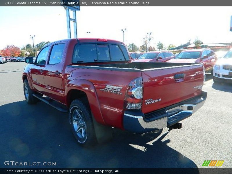 Barcelona Red Metallic / Sand Beige 2013 Toyota Tacoma TSS Prerunner Double Cab