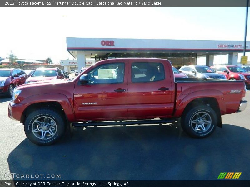 Barcelona Red Metallic / Sand Beige 2013 Toyota Tacoma TSS Prerunner Double Cab