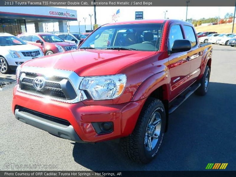 Barcelona Red Metallic / Sand Beige 2013 Toyota Tacoma TSS Prerunner Double Cab