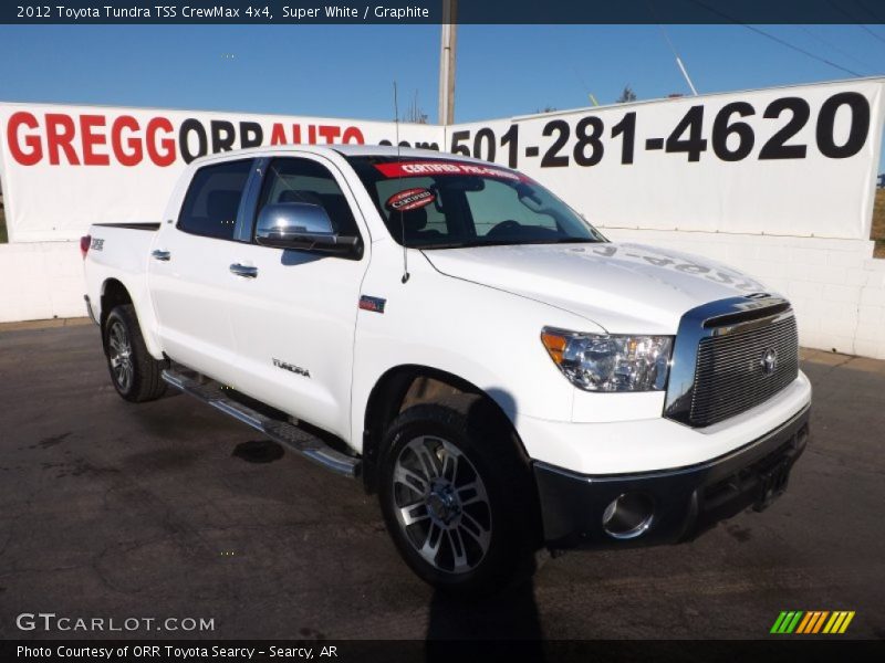 Super White / Graphite 2012 Toyota Tundra TSS CrewMax 4x4