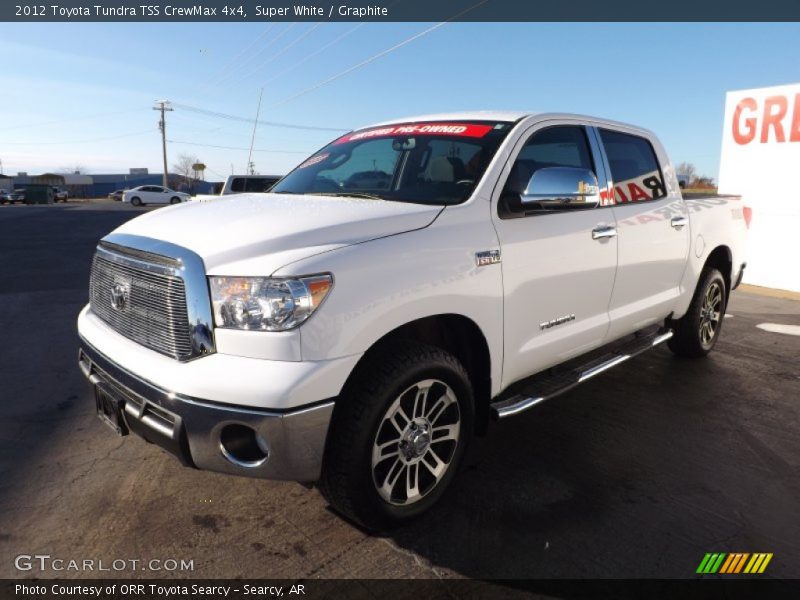 Super White / Graphite 2012 Toyota Tundra TSS CrewMax 4x4