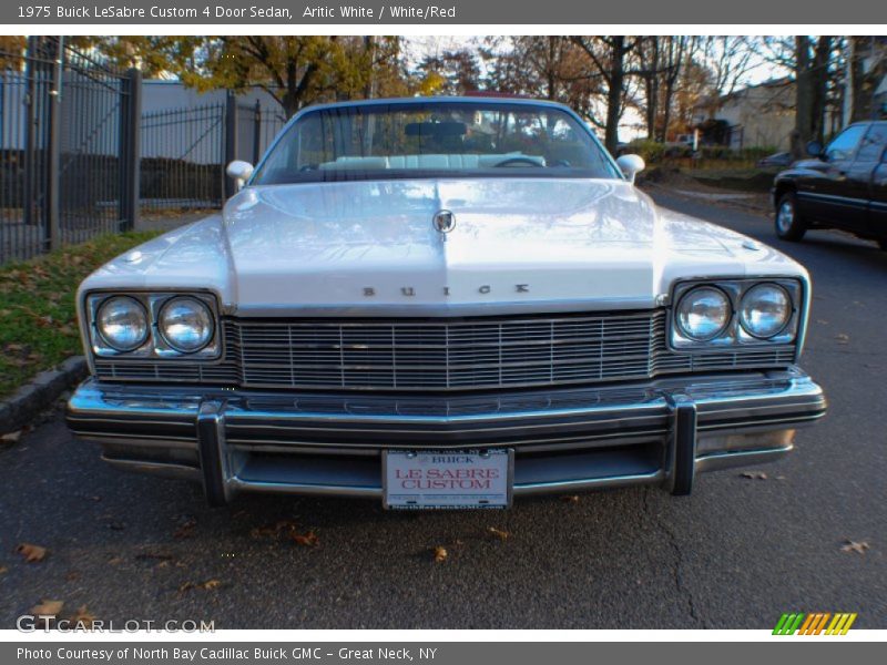 Aritic White / White/Red 1975 Buick LeSabre Custom 4 Door Sedan