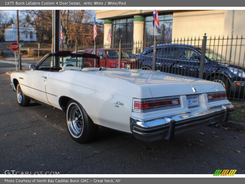 Aritic White / White/Red 1975 Buick LeSabre Custom 4 Door Sedan