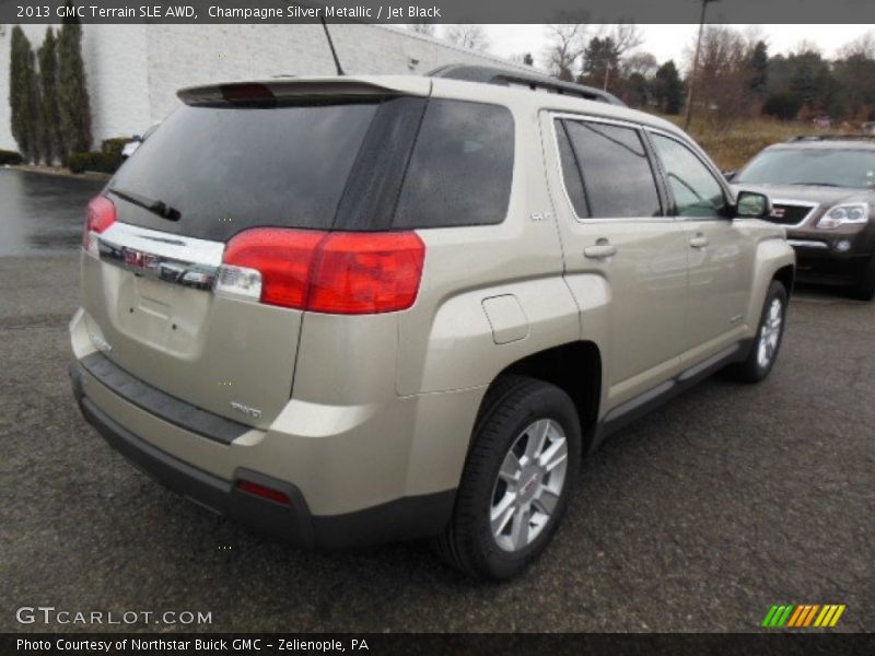 Champagne Silver Metallic / Jet Black 2013 GMC Terrain SLE AWD